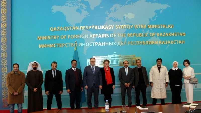 THE MINISTRY OF FOREIGN AFFAIRS OF KAZAKHSTAN HOSTED A PRESS BRIEFING FOR A DELEGATION OF FOREIGN MEDIA.
