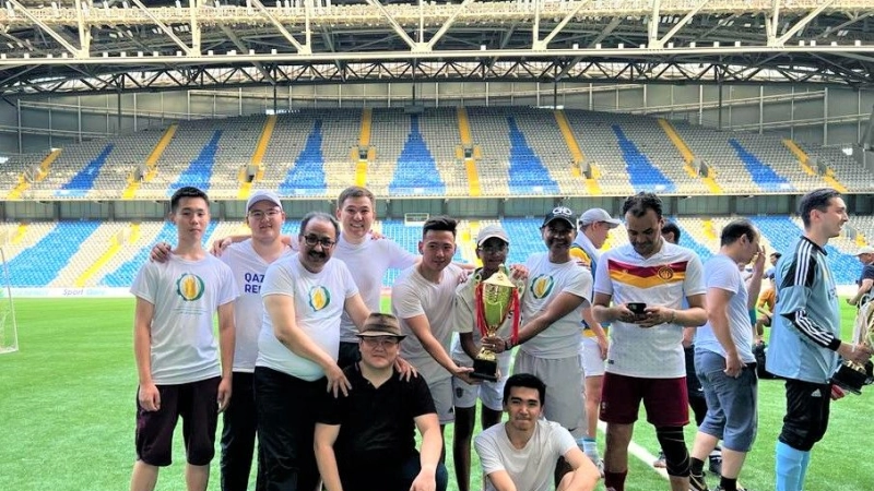 THE IOFS FOOTBALL TEAM WON AMONG 12 TEAMS