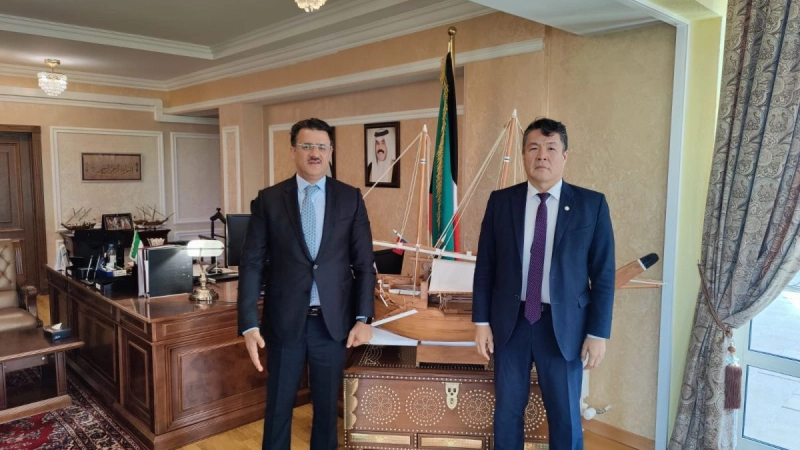 VISIT OF H.E. DG OF IOFS TO THE EMBASSY OF THE STATE OF KUWAIT