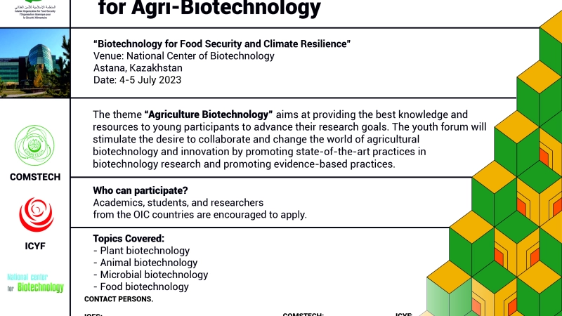2nd International Youth Forum for Agri-Biotechnology to be held in Astana, Kazakhstan
