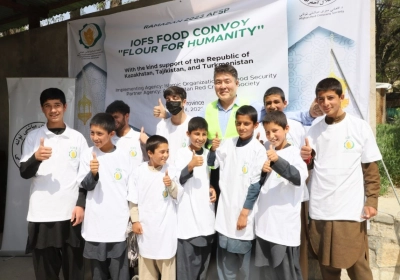 The Distribution of Wheat Flour and Food Products in Afghanistan, IOFS Signs an Agreement with UNAMA