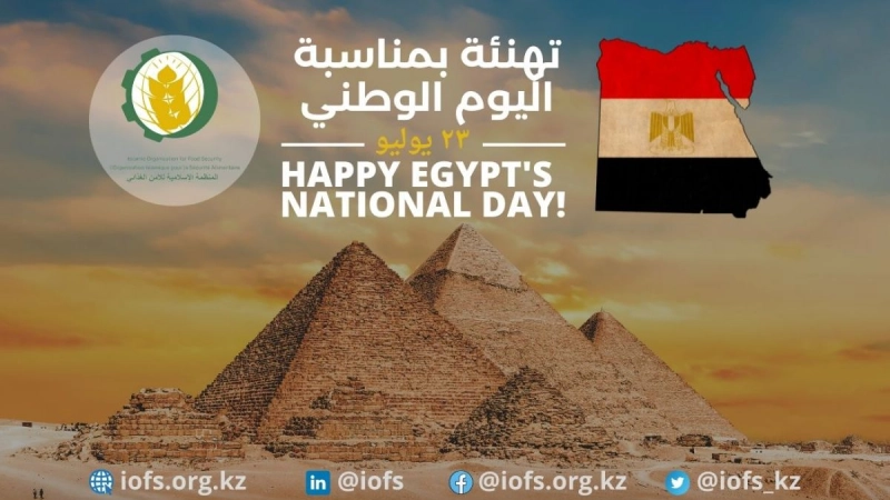 تهنئة بمناسبة اليوم الوطني المصري