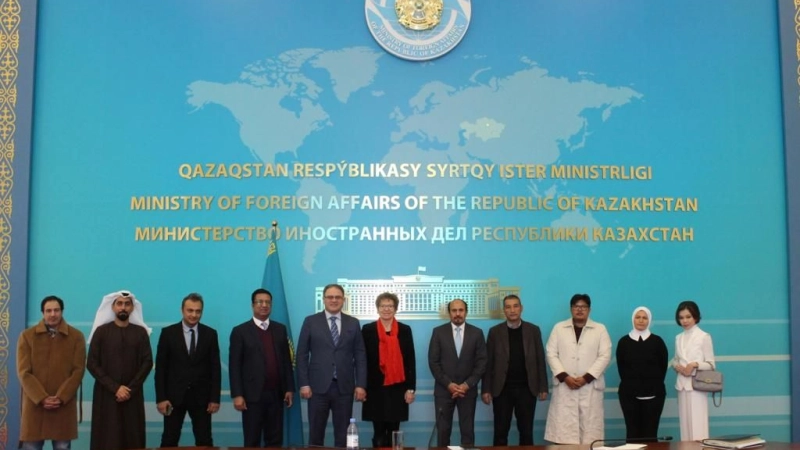 THE MINISTRY OF FOREIGN AFFAIRS OF KAZAKHSTAN HOSTED A PRESS BRIEFING FOR A DELEGATION OF FOREIGN MEDIA