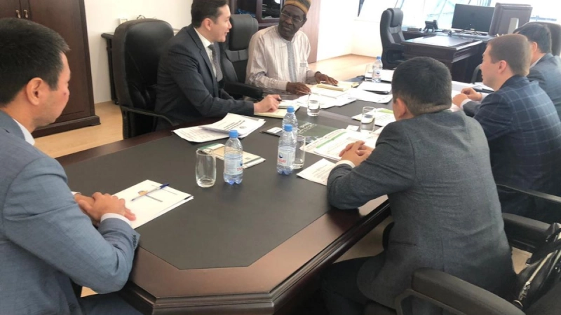 A meeting held at headquarters of IOFS with representatives of JSC NC “Food Corporation” 