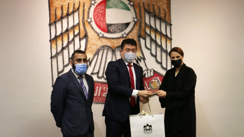 Meeting of Director-General of IOFS with UAE Minister of State for Food and Water Security