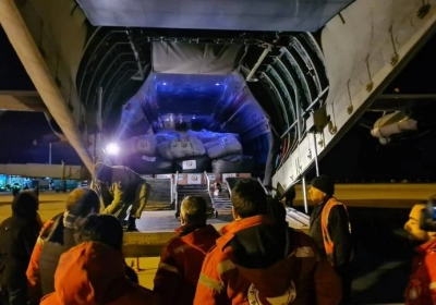 В Сирию прибыл третий рейс с казахстанской гуманитарной помощью