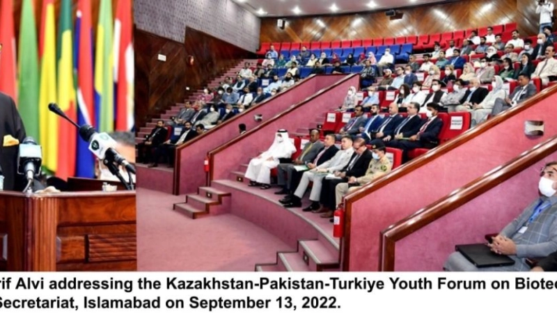 PRESIDENT OF PAKISTAN AND COMSTECH CHAIRMAN, H.E. DR. ARIF ALVI, OPENS IOFS PARTNERED KAZAKHSTAN PAKISTAN AND TURKIYE YOUTH FORUM