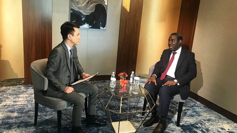 Directeur Général Adjoint de l'OISA Ambassadeur Hameed Opeloyeru accorde une interview exclusive à Atameken Business Channel