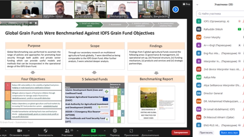 IOFS conducted the online meeting on the establishment of Grain Fund