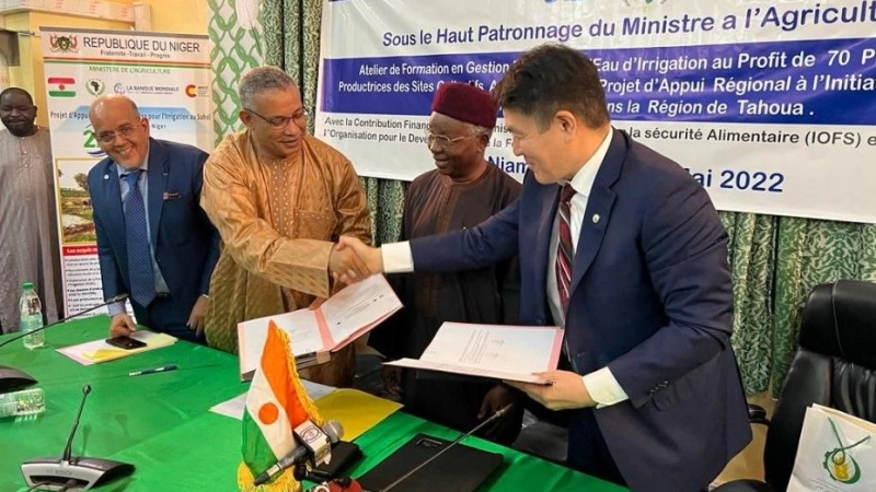 La célébration de « l’Année l’Afrique 2022 IOFS » a débuté par une Formation sur la Gestion de l'Eau à Niamey