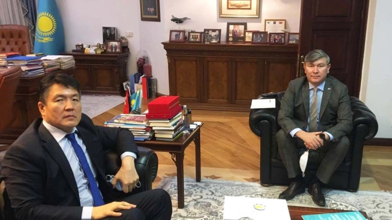 Director-General of IOFS Mr. Yerlan Baidaulet meets Ambassador of Kazakhstan to Turkey H.E. Abzal Saparbekuly 